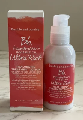 Loción de tratamiento ultra rica con aceite invisible Bumble & Bumble Hairdresser 3,4 oz Foto 1 de 4