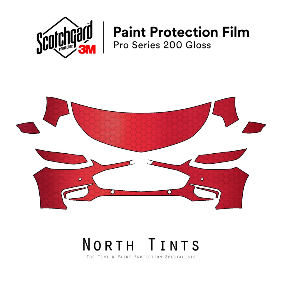 Chevrolet Malibu 2016-2018 3M PRO película de protección de pintura precortada sujetador transparente kit PPF Foto 1 de 4