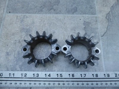 Honda CM400E H600-1 1980. abrazaderas de cabezal de escape con aletas bridas Foto 1 de 4