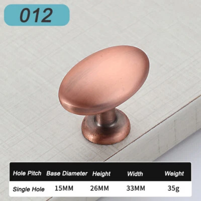 Square/oval/Round Kitchen Cabinet Knobs Drawer Cupboard Door Handles 24 sizes - Image 1 of 4