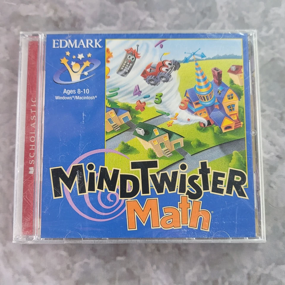 Mind Twister Math Grades 3-6 2008 Scholastics Edmark Riverdeep CD-Rom - Image 1 of 4