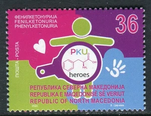 430 - NORTH MACEDONIA 2024- Children With Rare Diseases - Phenylketonuria - MNH  - Picture 1 of 2