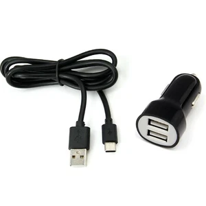 USB Auto Ladegerät + Kabel für Samsung Galaxy A71 A51 A70s A70 A60 A50 A40 A30 A20 - Bild 1 von 4