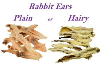 STEP INTO PETS WORLD Rabbit Ears 100% Naturally Air Dried Hypoallergenic Dog Treat Low Fat