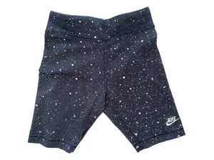 Nike Girls Printed Bike Shorts Black Size S - Picture 1 of 3
