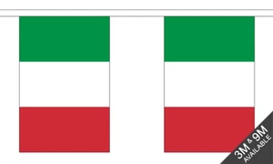 Italy Bunting - 9 Metres 30 Flag Banner Decoration - Picture 1 of 1