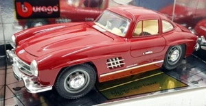 Burago 1/18 Scale Diecast 3013 - Mercedes Benz 300SL 1954 Dark Red - Picture 1 of 5
