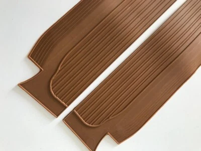 Einstiegsleisten Gummi Schwellerbelag TOBACCO SET für Mercedes W114 Coupe NEU - Image 1 of 4