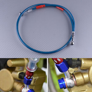 Motorcycle Bikes Vehicle Braided Brake Pipe Oil Hose Line Fittings 10mm Nozzle