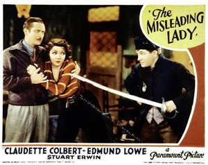 The Misleading Lady Lobby Card Edmund Lowe Claudette Colbert Film Star Old Photo