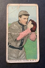 1909-11 T212 Obak ROCKENFIELD Tacoma NWL North West League Red Back Tobacco Card
