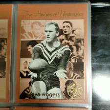 Steve Rogers Heroes Of Yesteryear 1994 kangaroo heroes rare vintage nrl card #30