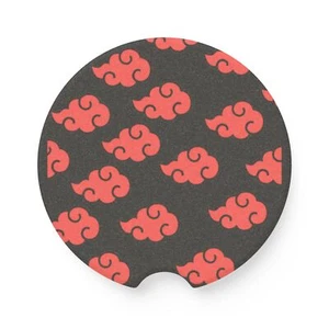 Red Cloud Naruto Soapstone Car Coaster Anime Auto Accessories - Picture 1 of 9