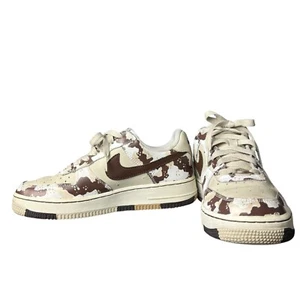 Nike Talla 6Y Juvenil Fuerza Aérea 1 Desert Chip Camufladas Tenis Blanco Marrón Tostado Retro - Imagen 1 de 9