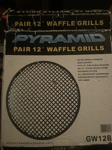 2 x 12" GITTER WAFFEL LAUTSPRECHER SUBWOOFER LAUTSPRECHER GITTER keine Clips/Hardware enthalten - Bild 1 von 5