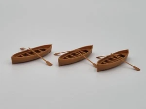 OO Gauge Rowing Boats With Oars 1/76 Scale - Picture 1 of 2