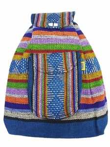 Authentic RASTA Bag Beach Hippie Baja Ethnic Backpack Made in Mexico 26 - Picture 1 of 5