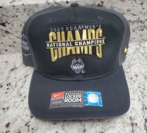 2023 NCAA Men's National Champions Nike Official Locker Room UCONN Huskies Hat - Picture 1 of 9