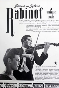 BENNO and SYLVIA RABINOF Musicians 1940s Booking Ad Concert Orchestra Performers - Picture 1 of 2