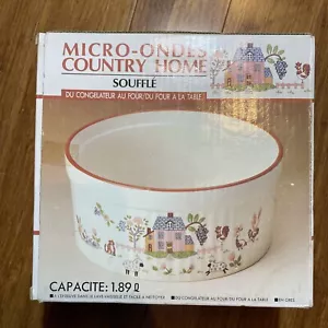 Jamestown Country Home 8 inch diameter 1980's Souffle Dish - Picture 1 of 6