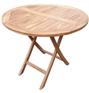 Gartentisch Woodie Tisch ø 90 cm Teakholz - Bild 1 von 4
