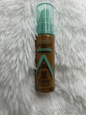 ALMAY Clear Complexion Acne FOUNDATION MAKEUP / Sensitive Skin  800 Caramel 1oz - Image 1 of 3