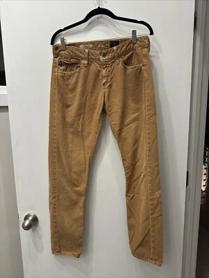 NICE! Adriano Goldschmied 27R The Nolan Jeans Beige Relaxed Slim Pants Corduroy - Image 1 of 4