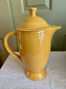 Vintage Gold Homer Laughlin Fiesta Fiestaware Coffeepot with Lid