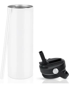 12 PK 20 OZ Sublimation Tumblers, Stainless Steel Insulated - Picture 1 of 7