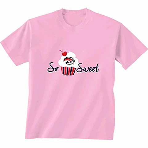New World Graphics NCAA Houston Cougars Kids Cupcake Short Sleeve Tee, 4T, Pink Cover