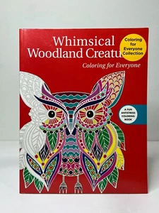 Stress Relieving Adult Coloring Book Whimsical Woodland Creatures Creative New - Bild 1 von 6
