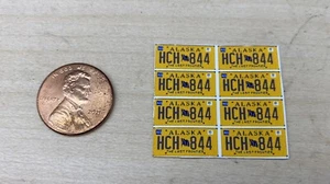 1/18 Alaska Last Frontier license plate decals for diecast Vehicles(set of 8) - Picture 1 of 2