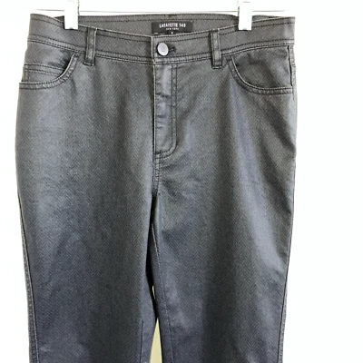 Jeans LAFAYETTE 148 24 (XS) Negros Denim Ligeros Brillo Espiga Carbón I Foto 1 de 4