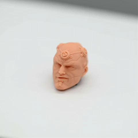 1/10 1/12 1/18 Vril Dox Brainiac Head Sculpt Unpainted fit 6" Mafex ML Mez 7" Cover