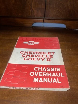 Chevrolet Chevelle Chevy II 1965 manual de revisión de chasis de fábrica ST-57 Foto 1 de 4
