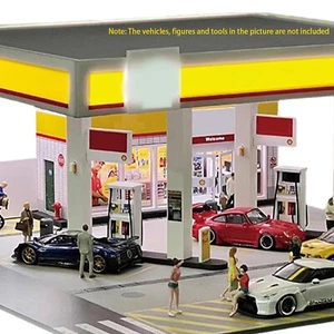 For G-Fans 1:64 LED Assembles Diorama Model Car Parking Garage Coating Convent - Picture 1 of 14