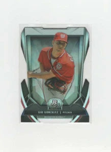 2013 Bowman Platinum Cutting Edge Stars #GG Gio Gonzalez Washington Nationals - Picture 1 of 2
