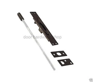 BLACK Extension Flush Bolt and Strike 12 inch Rod Solid Brass EX006-622 US19 - Picture 1 of 1