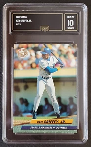 1992 Fleer Ultra Baseball Ken Griffey Jr #123 GMA GEM MINT 10 NICE! - Picture 1 of 2