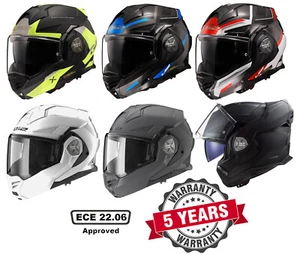 LS2 FF901 ece22.06 ADVANT X MODULAR FLIP FRONT FULL FACE MOTORCYCLE HELMET - Picture 1 of 25