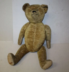 Antiguo oso de peluche mohair relleno de paja - totalmente articulado - Imagen 1 de 10