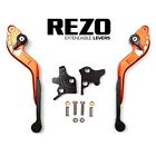 Rezo Extendable Orange Motorcycle Lever Set For Suzuki Gsf1250s Bandit 2007-2016