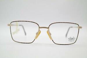 Vintage Luxottica 1191 Gold Braun Oval Glasses Frames Eyeglasses NOS
