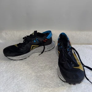 Nike Pegasus Trail 2 Size 8.5 Black Dark Sulfur Running Athletic Colorful Shoes - Picture 1 of 8