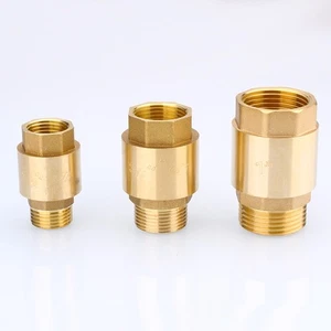 1PCS Brass Check Valve  Female and Male Thread Backflow Prevention Check Valves - Bild 1 von 36