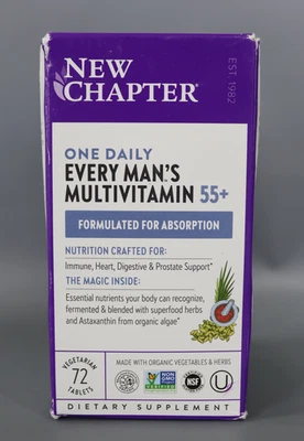 Nuevo Capítulo Every Man s One Daily 55+ Comprimidos Multivitamínicos 72 Ct* Foto 1 de 4