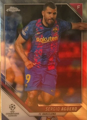 Sergio Aguero / FC Barcelona / Topps Chrome / Fußball Karte - Bild 1 von 2