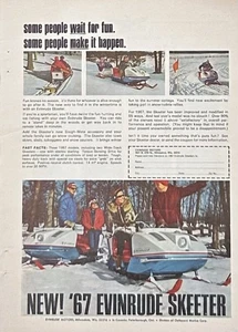 1966 AD Evinrude Motors Milwaukee WI Neu '67 Evinrude Skeeter & Sleigh Mate - Bild 1 von 1