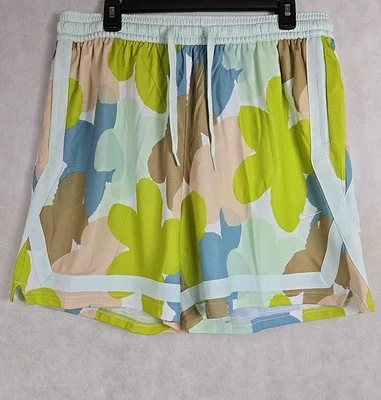 全新带标签 Nike Fly Crossover 宽松女式 XL 码网眼篮球短裤 花卉 全新 — 第 1/4 张图片