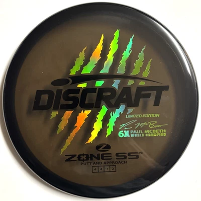 Discraft Zone SS 6x Garra Paul McBeth - 175g Escala Edición Limitada Nuevo Foto 1 de 4